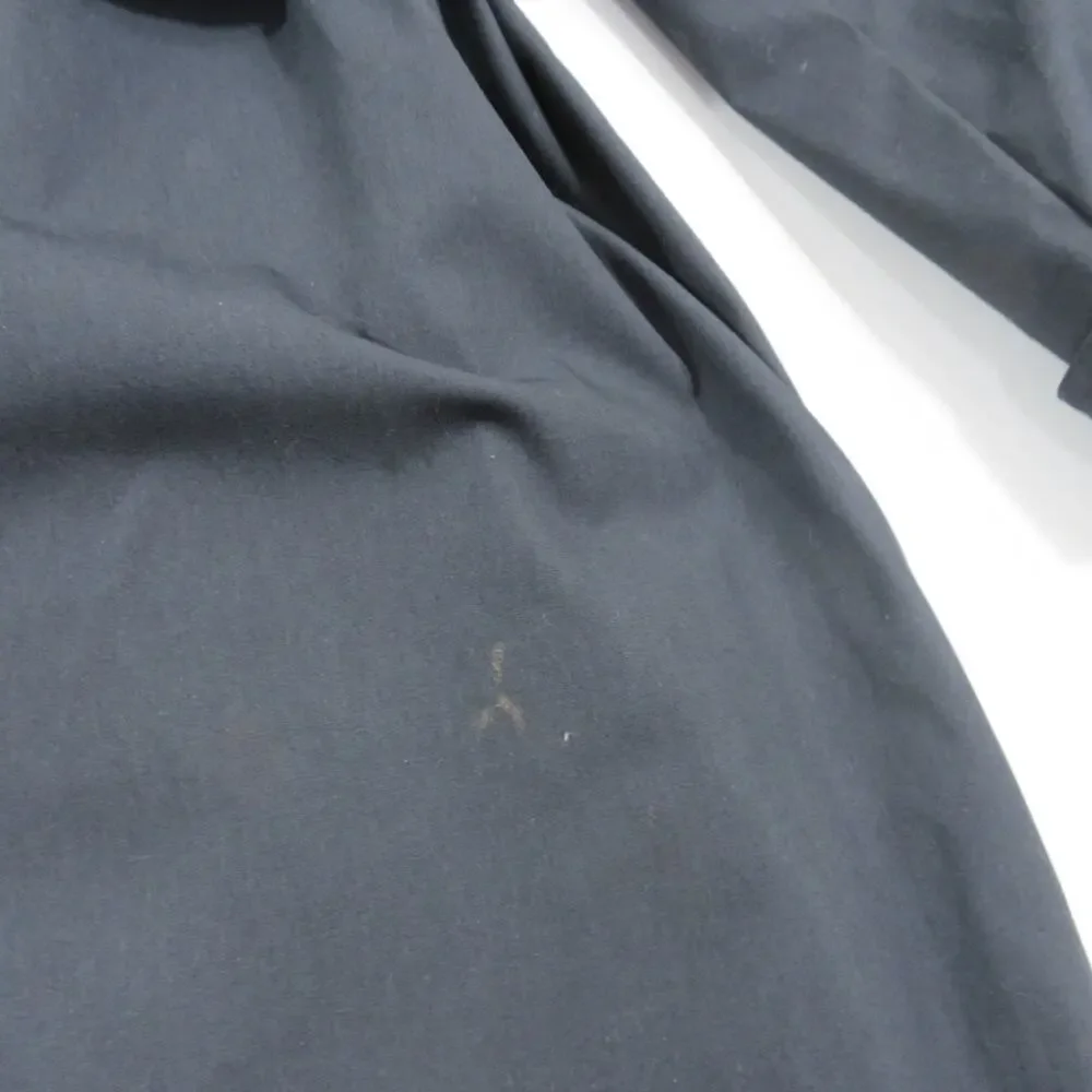 Army Military Long Trench Rain Coat W/ Liner Black Sz 42L 70s/80s
